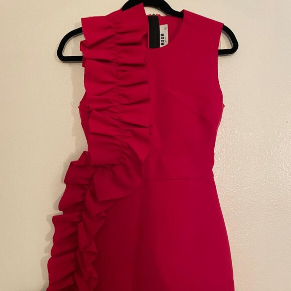 MSGM Ruffle Crepe Dress - Size 38 - Picture 2 of 10